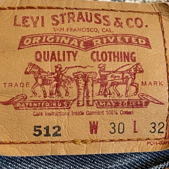 Vintage Levi’s 512 high rise cut off denim jean shorts - Picture 5 of 8